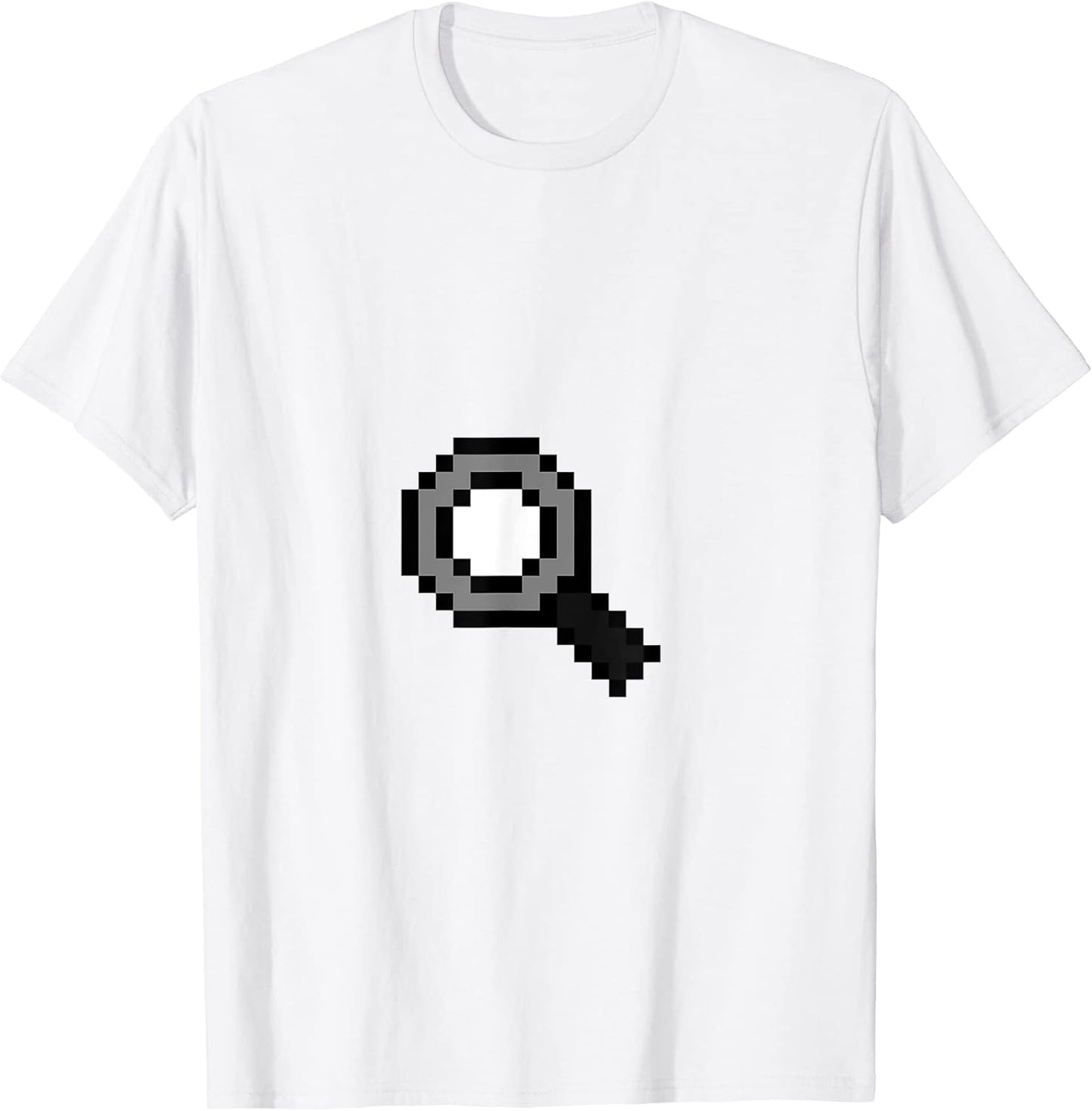 Pixel Art Magnifying Glass T-Shirt