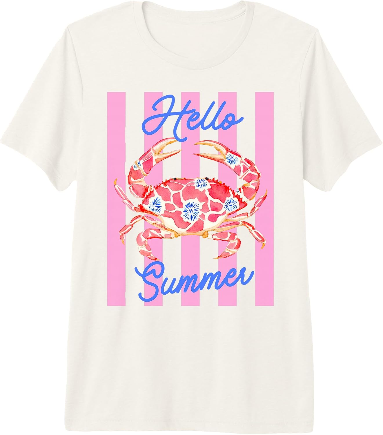 Hello Summer Preppy Crab