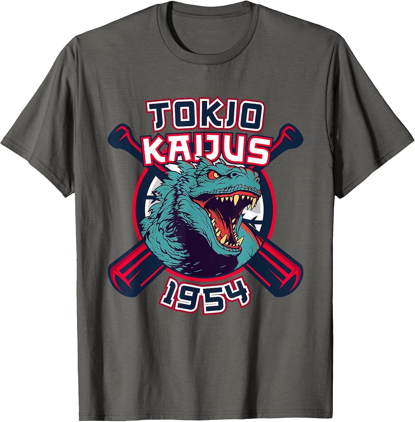 Retro 1954 Baseball Japanese Team Kaijus Fan