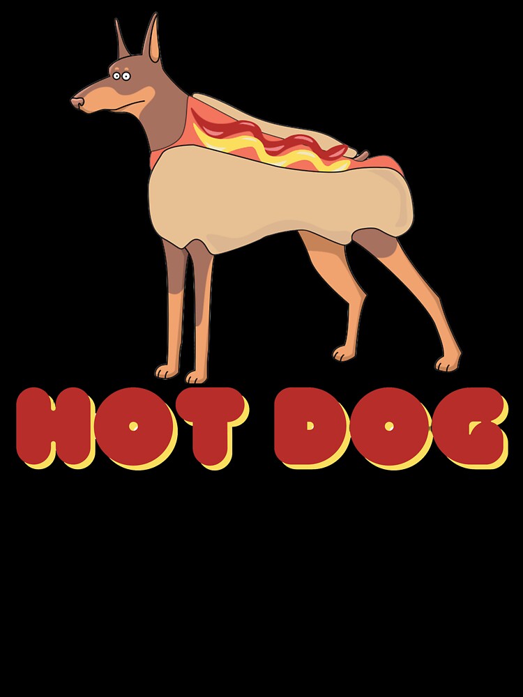 Hot Dog Cute Funny Food Animal Pun by RichTeeDesigns