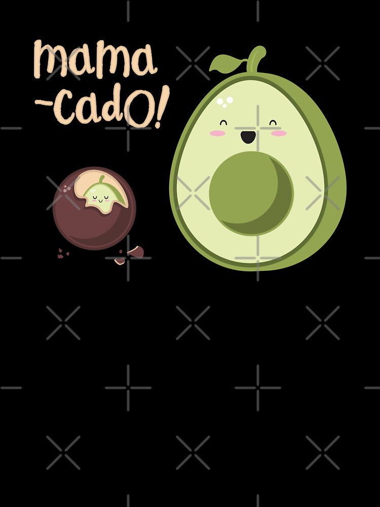 Avocado mamacado kawaii design by high5doodle