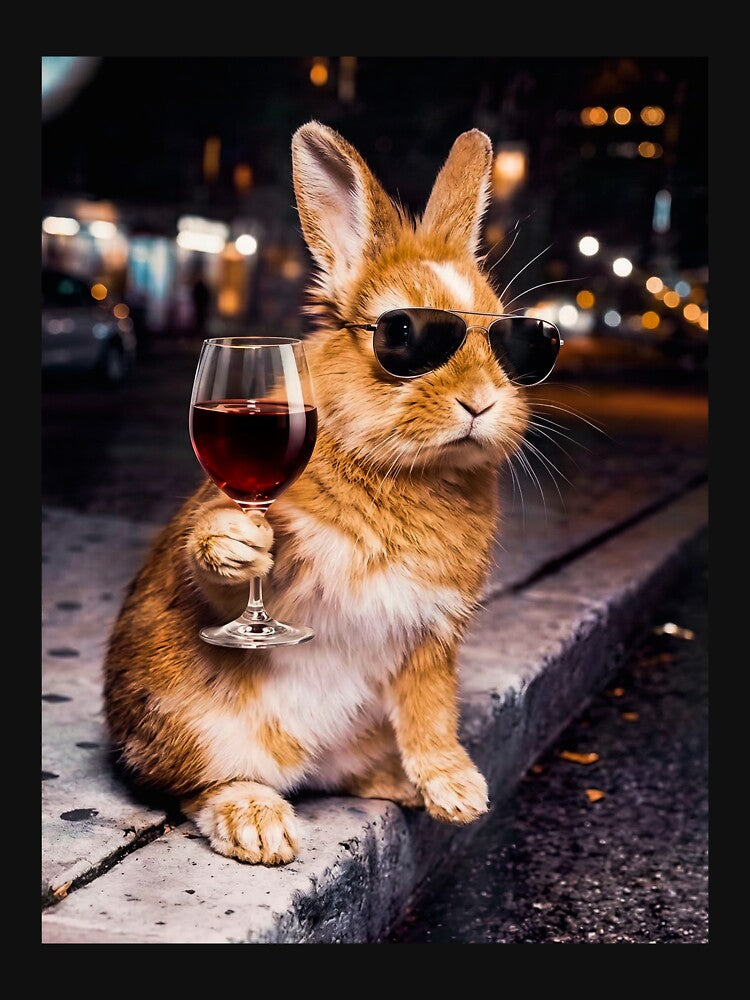 Wine Glasses Bunny Eggs Happy Easter Day Drink Team by Denisemichels