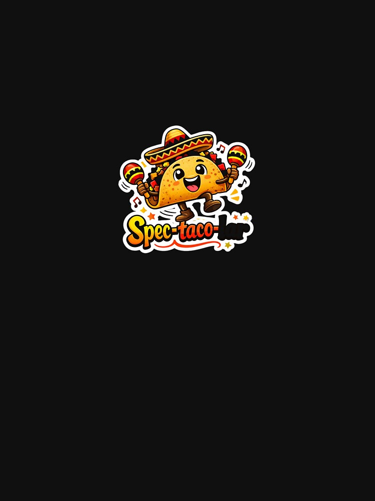 Spec-taco-lar Fiesta Taco Cartoon Design by Big Magic Designs