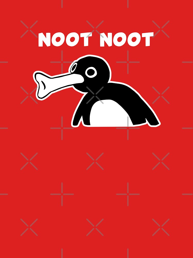 Noot Noot Pingu Meme (Coral Pink BG) by FilipeFerreira
