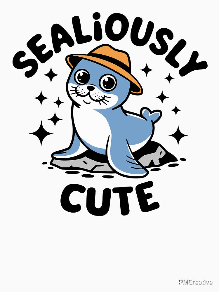 Sealiously Cute! Cute Seal Pun by PMCreative