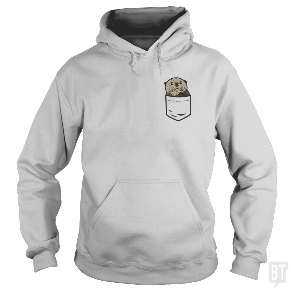 Sea Otter Pocket Animal Hoodie