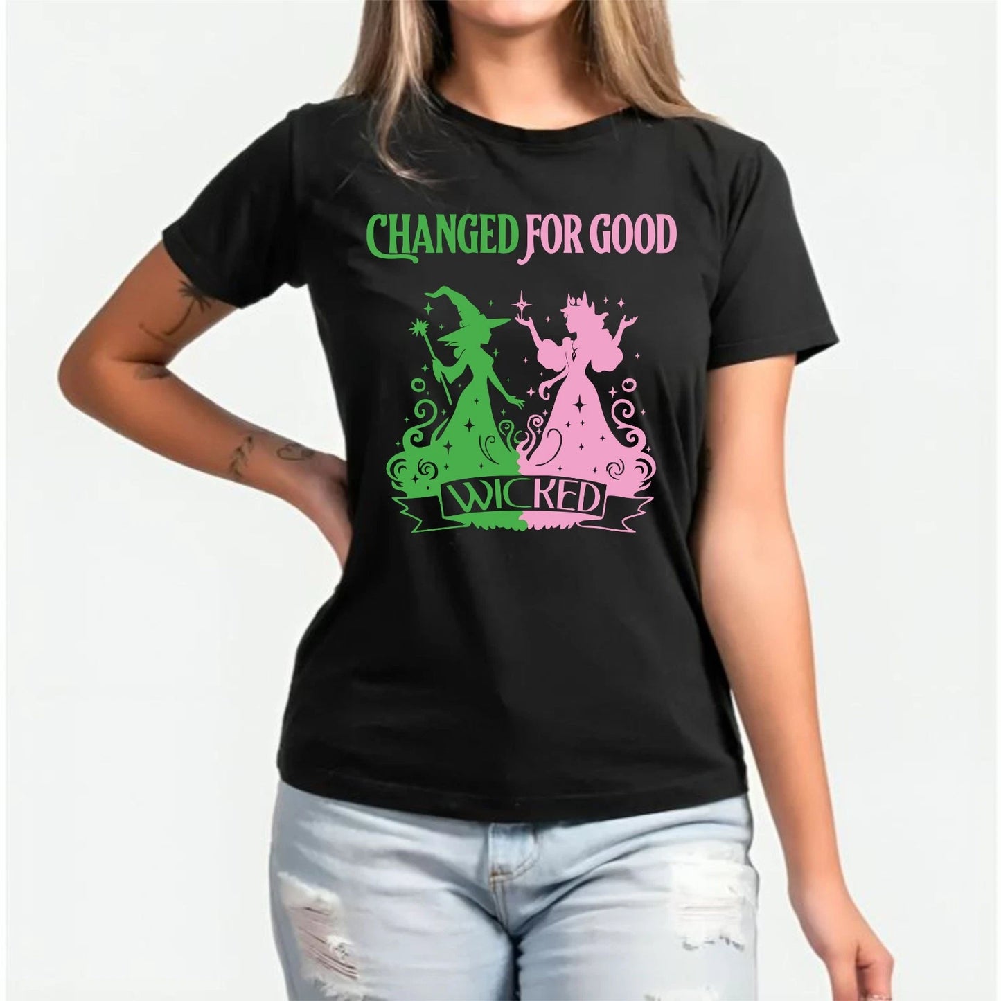 Wicked Change For Good Shirt, Defy Gravity Broomstick Magic Wicked Fans Tee Top
