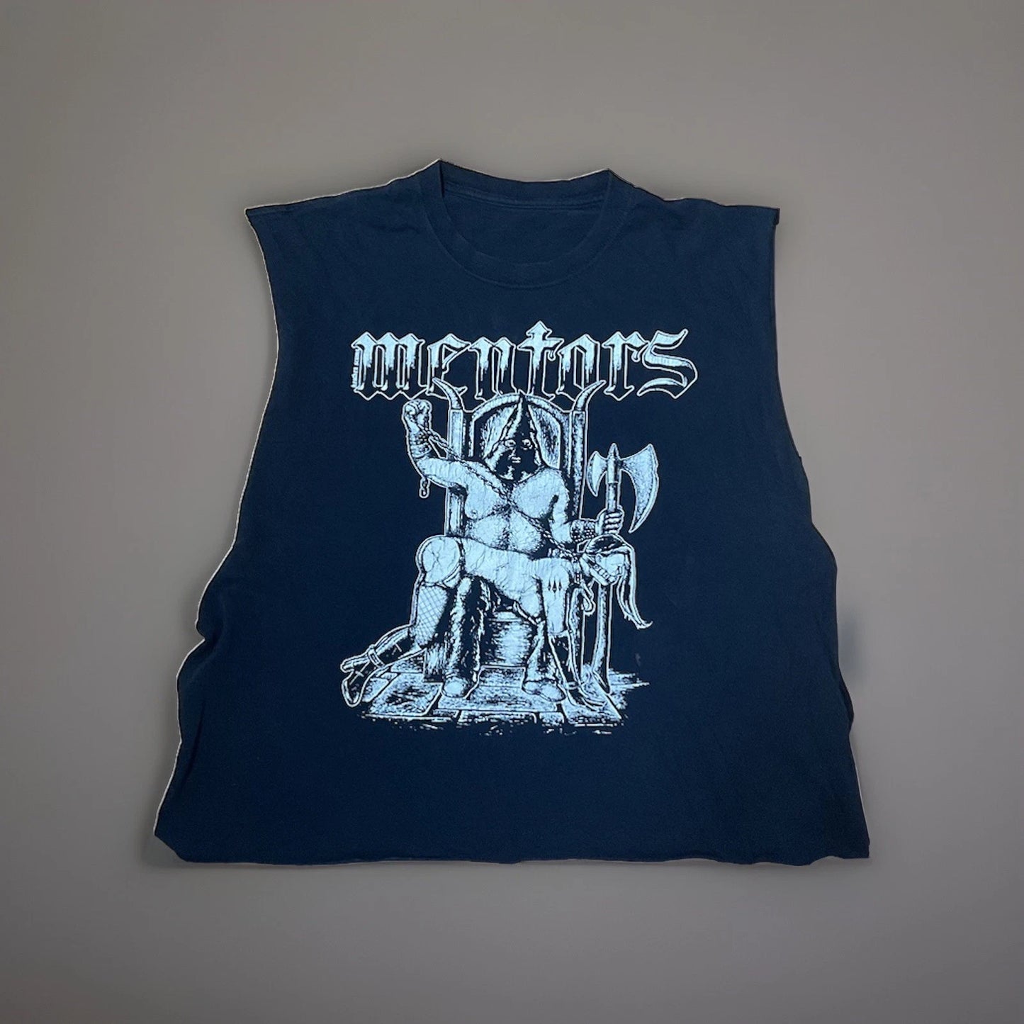 Mentors Y2K VTG Band T Shirt Rare Dark Metal Grunge Emo Goth Punk Men’s