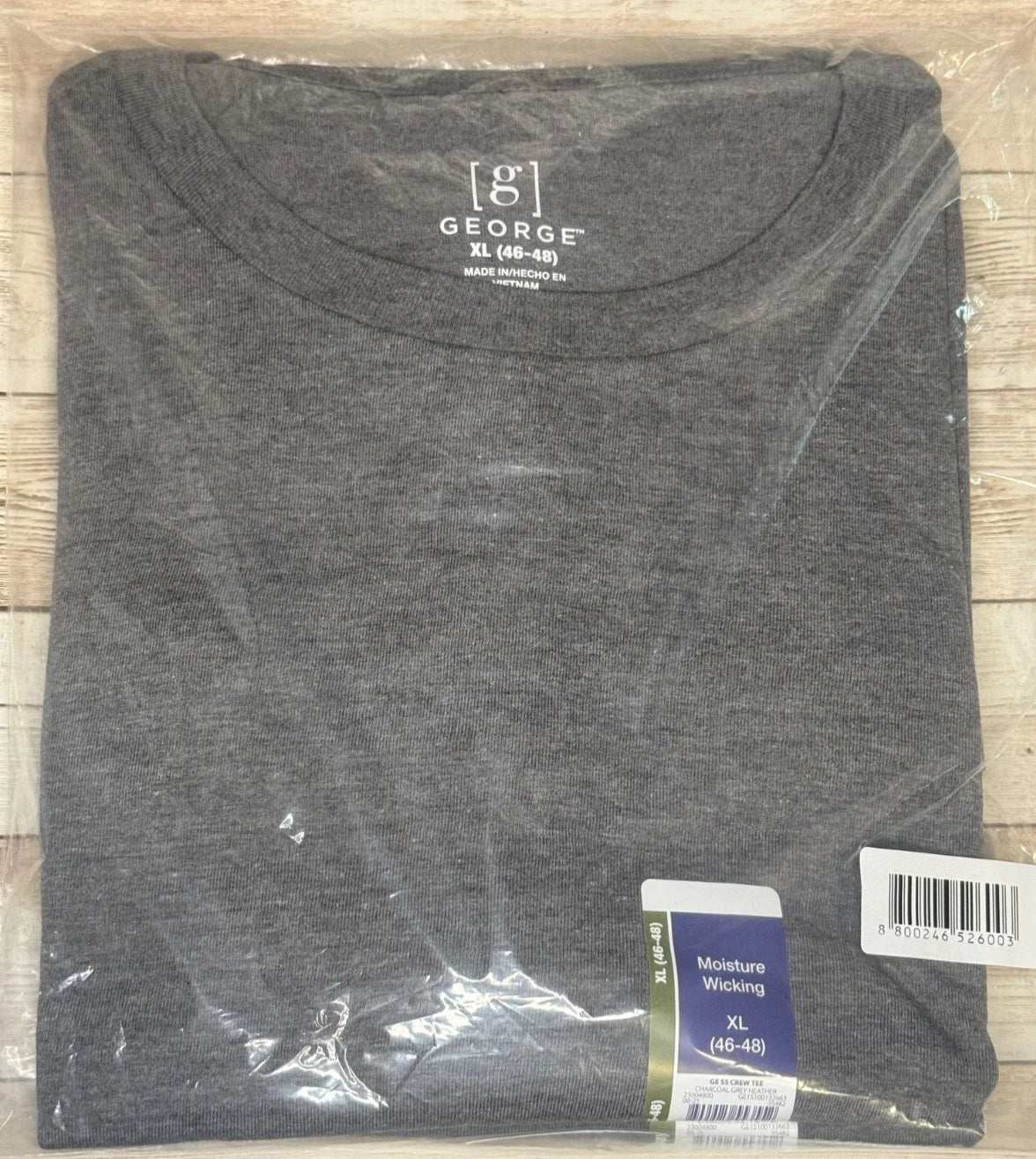2-pack Men's XL T- Shirts, Charcoal Gray. New. Brand: George.