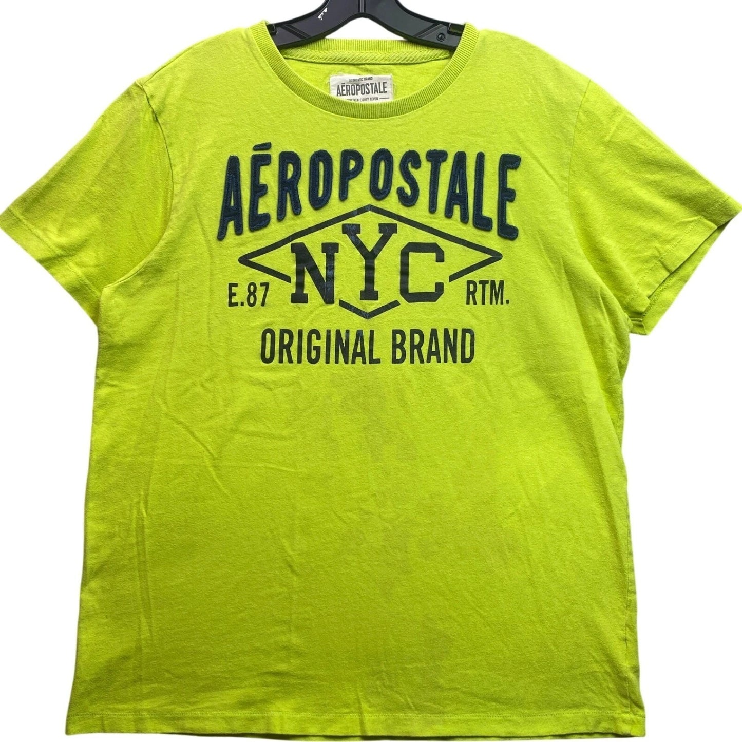 Aeropostale Shirt Mens Large Spellout Grunge Preppy Academia Everyday Streetwear