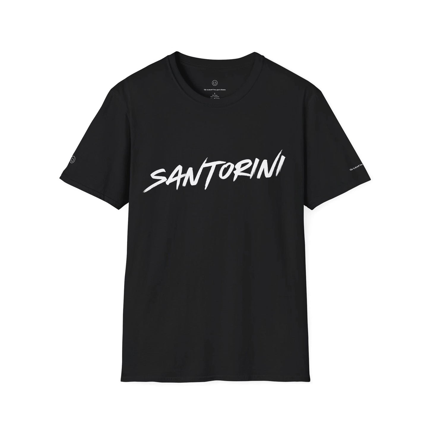 SANTORINI T-Shirt Minimalist Luxury Travel Tee Unisex Streetwear Casual Shirt