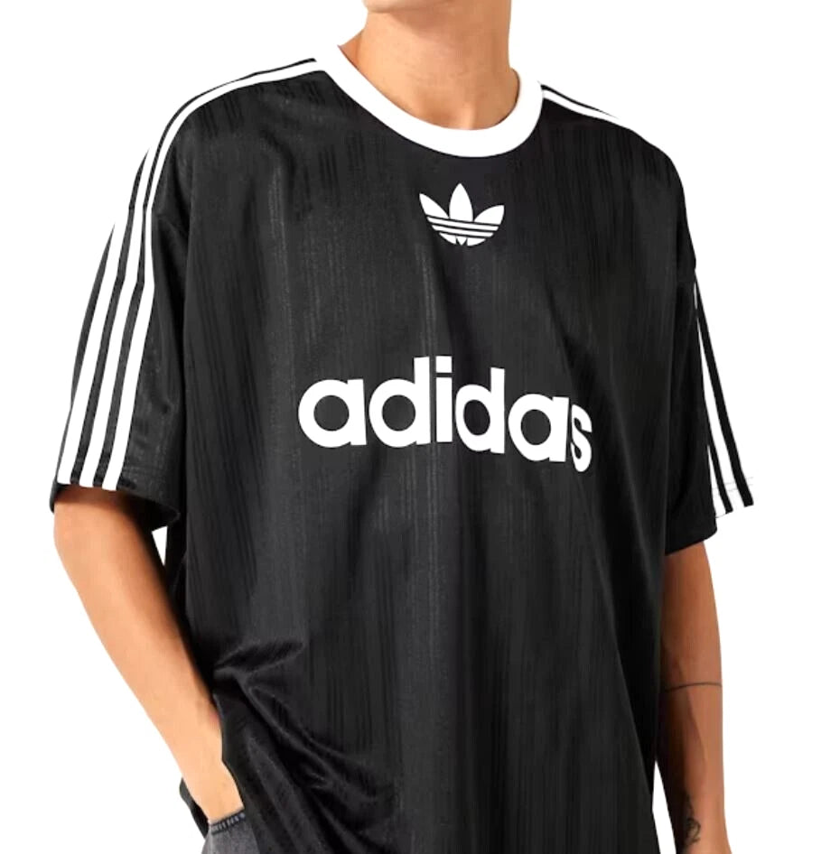 RARE! NEW MEN'S ADIDAS ORIGINALS TREFOIL POLY TEE SHIRT ~SIZE 2XL #IU2341 BLACK