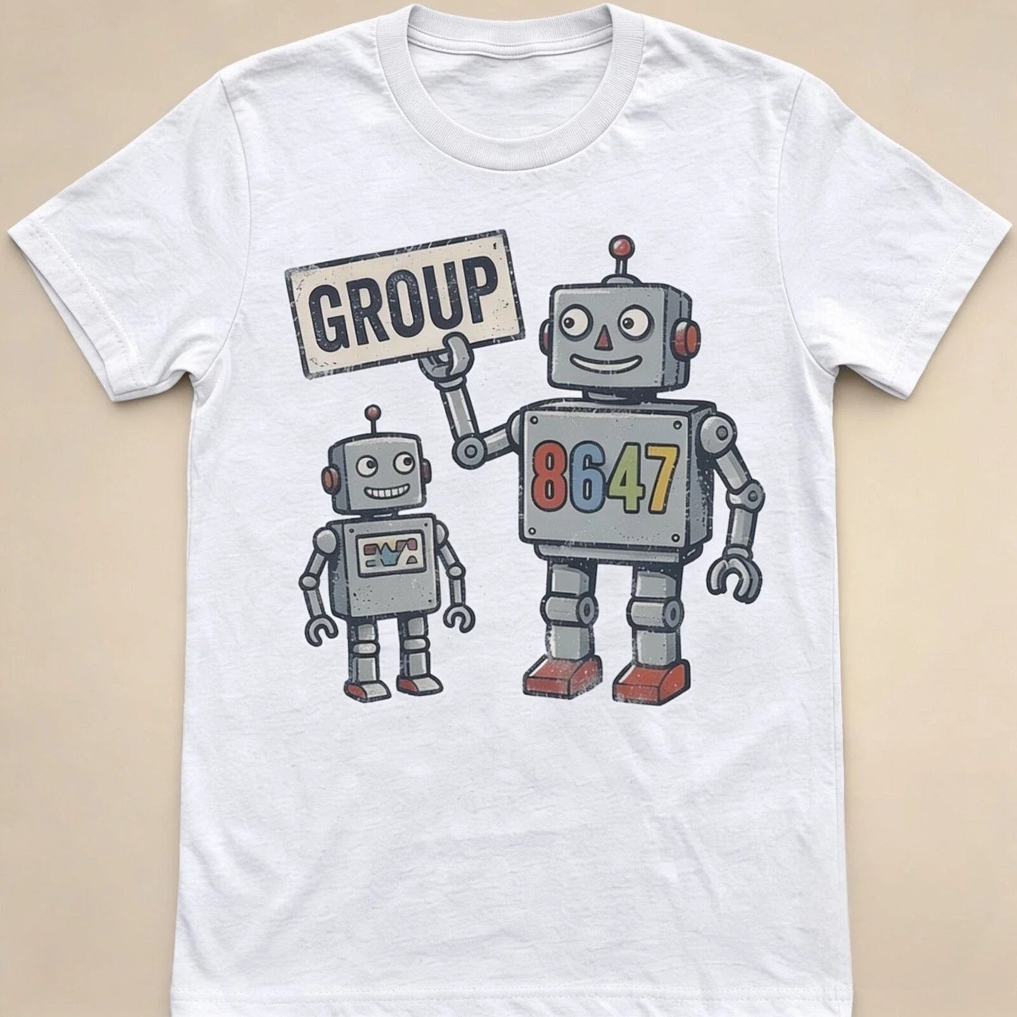 Retro Robot Group 8647 Graphic T-Shirt