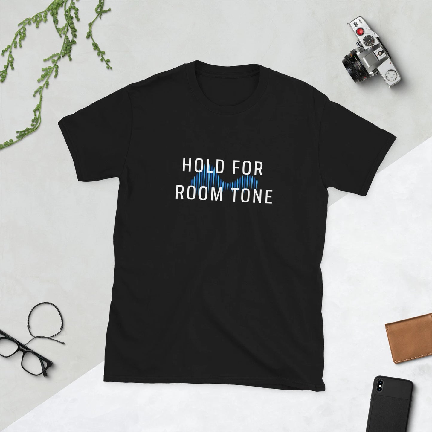 Hold for Room Tone Short-Sleeve Unisex Softstyle T-Shirt film tv industry