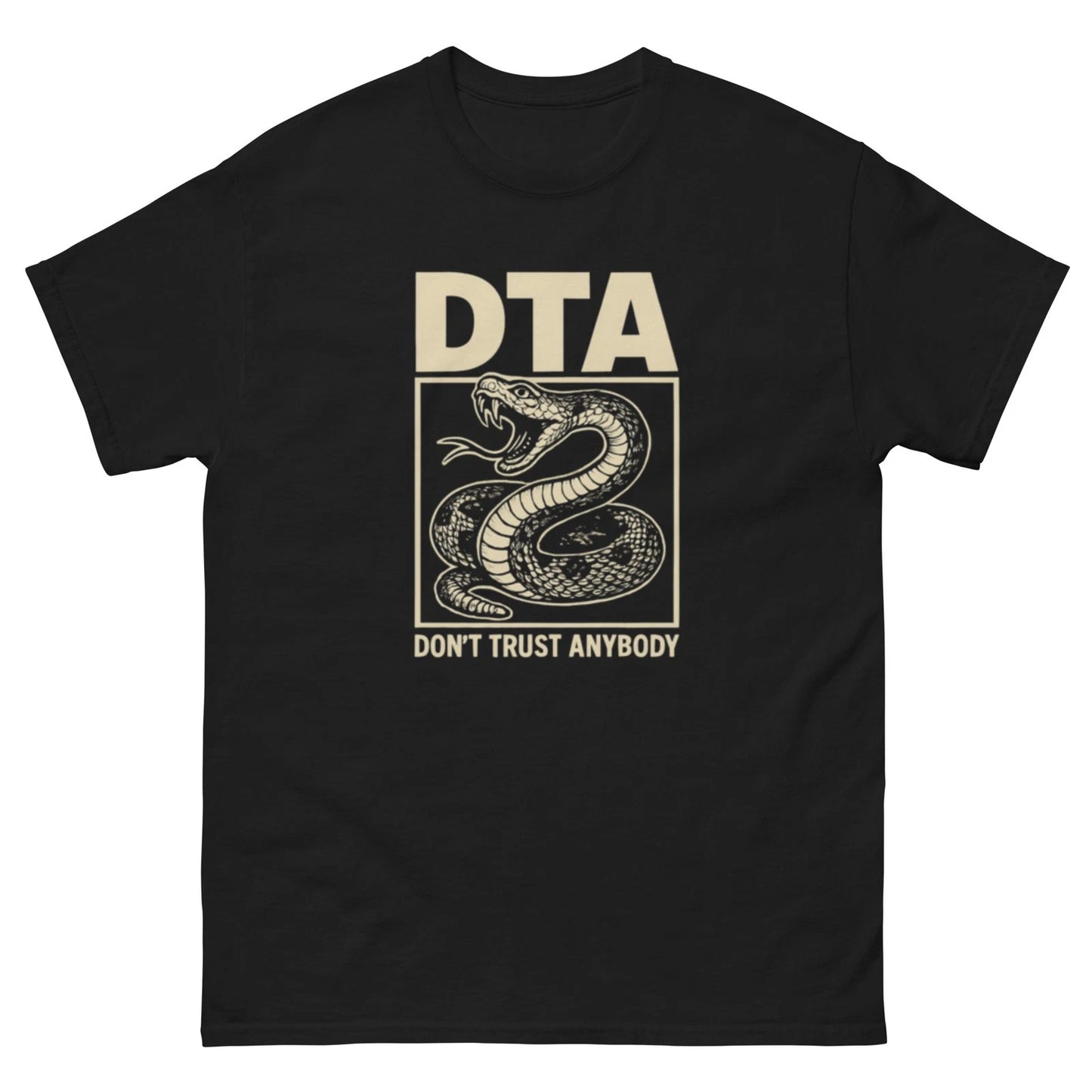 DTA Don't Trust Anybody Unisex Heavy Cotton Tee shirt, Texas Rattlesnake Tee