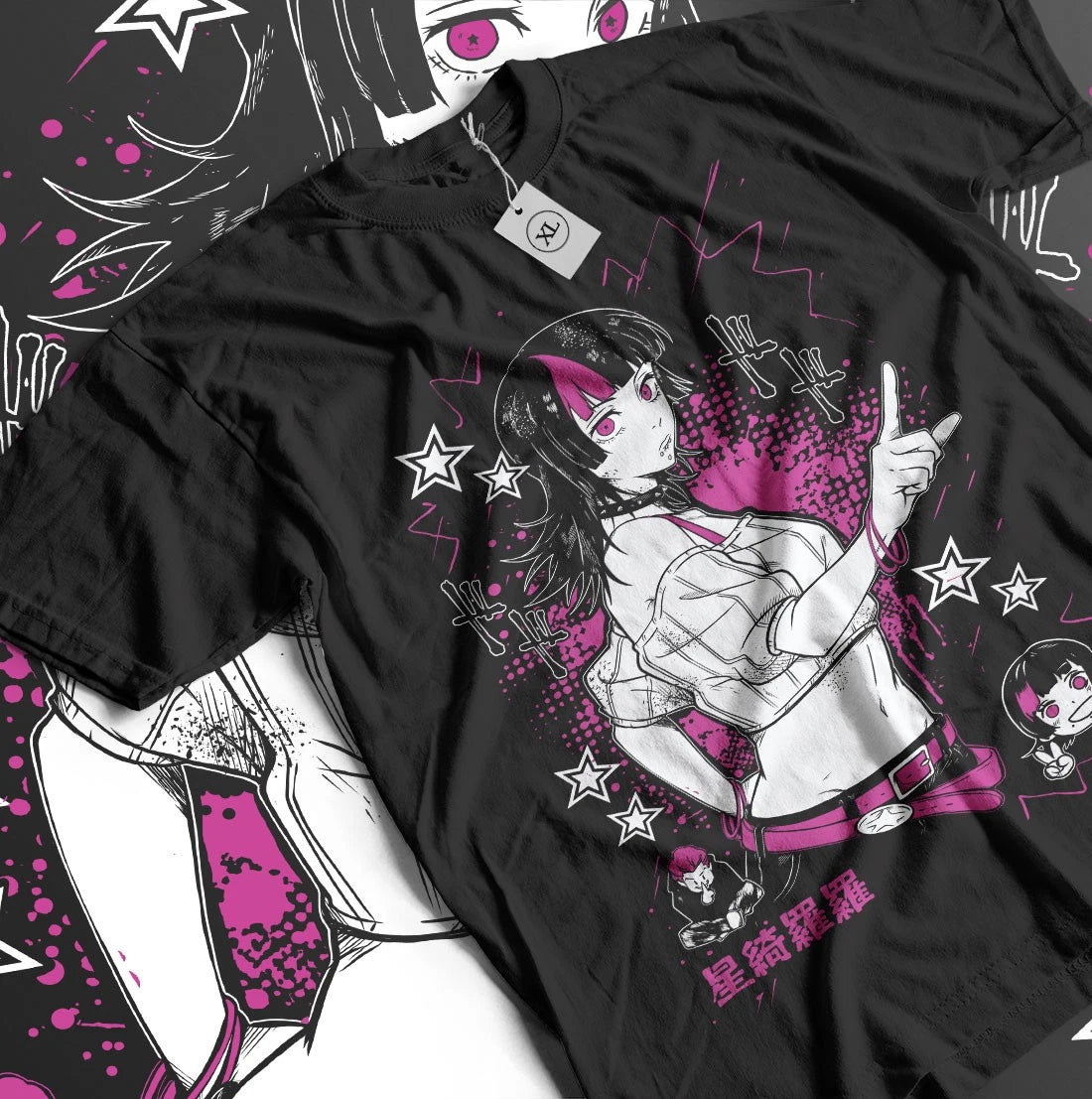 Jujutsu Kaisen Hakari And Kirara T-shirt Horror Anime Manga Gift Shirt All Size