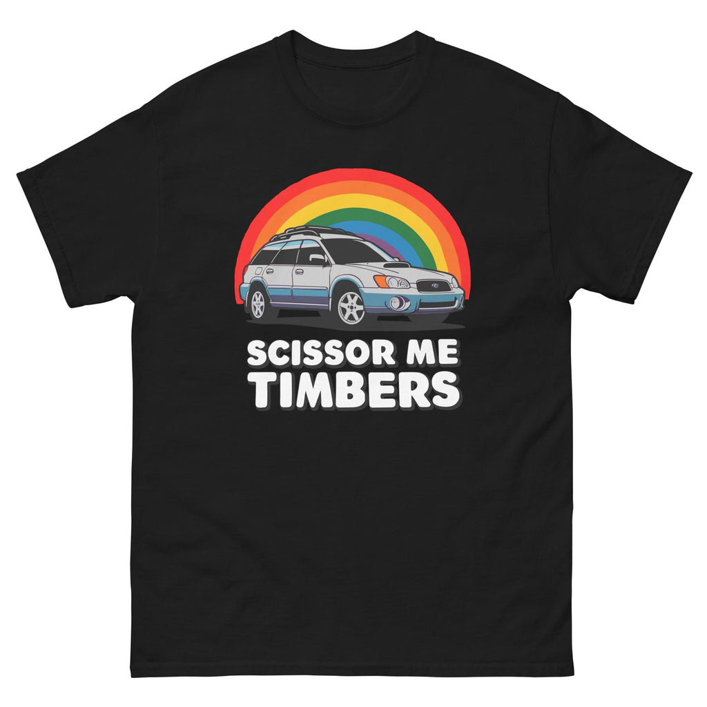Scissor Timbers Rainbow Car Humor Lgbt Humor Lesbian Unisex T-shirt, Sweatshirt, Hoodie (1)