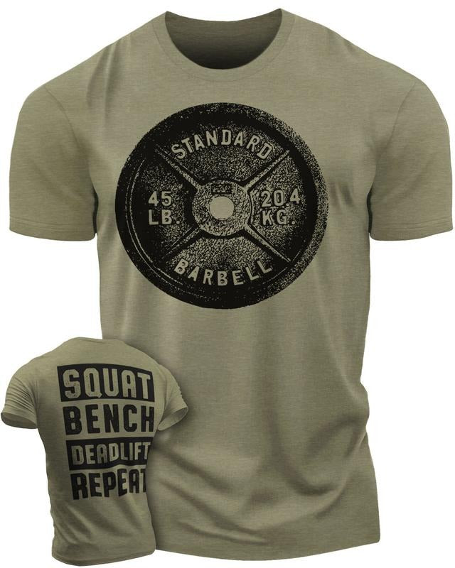 001. DEADLIFT Workout Menswear T-Shirts