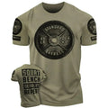 001. SQUAT BENCH DEADLIFT Funny Motivational Workout Gym T-Shirts