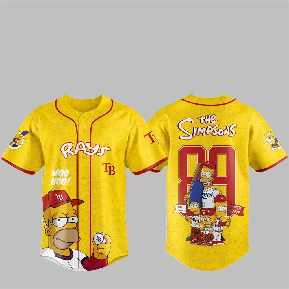 2025 Bay Rays The Simpsons Jersey - Grishko.com