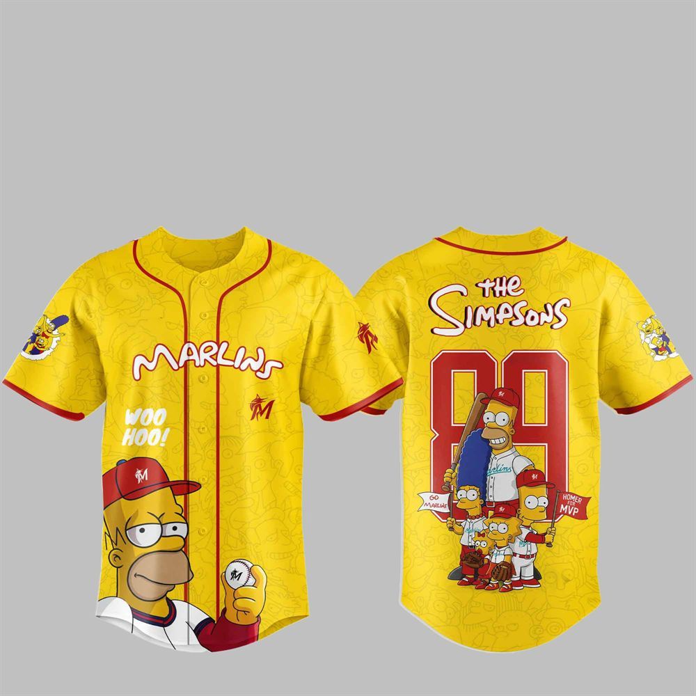 2025 Marlins The Simpsons Jersey - Grishko.com