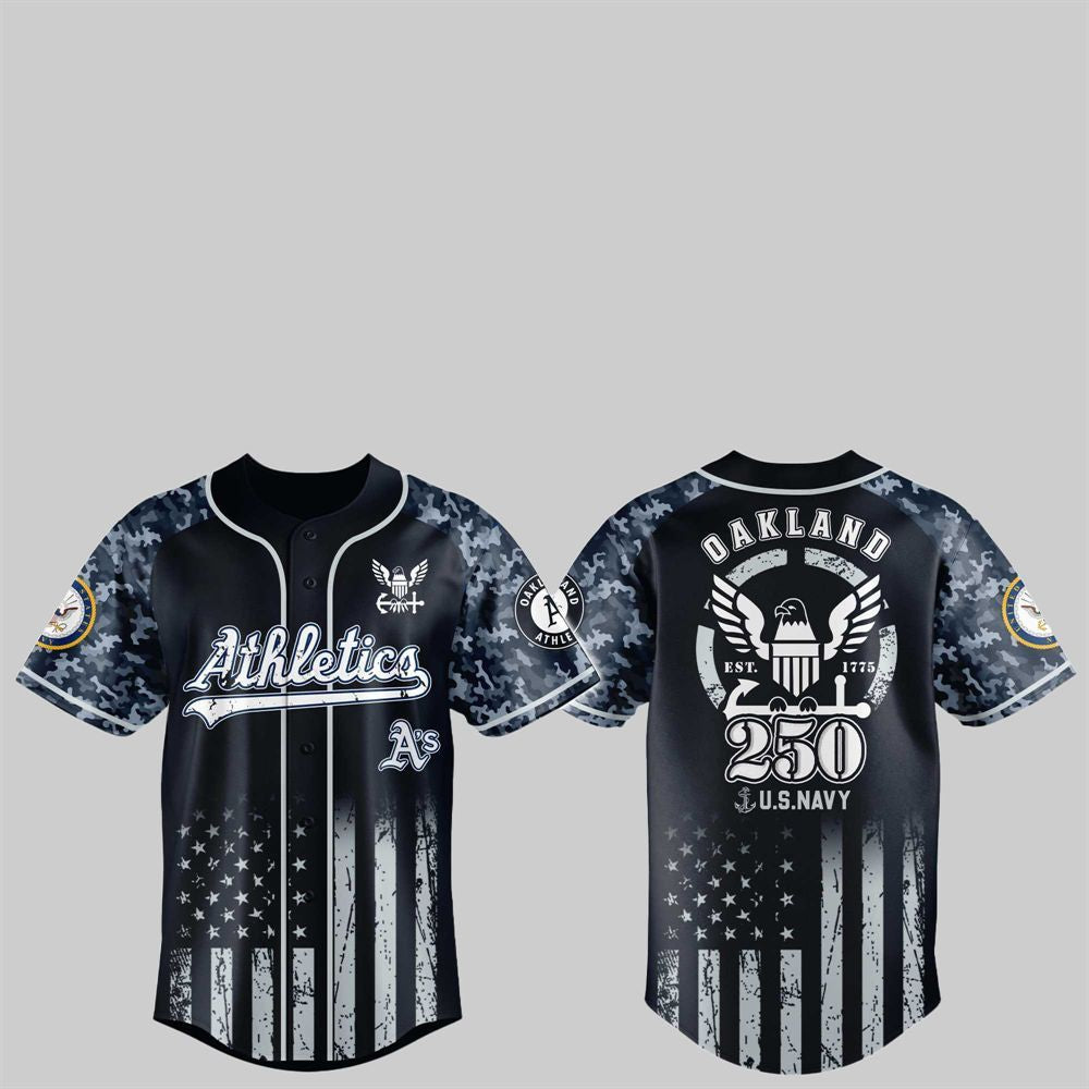 Athletics 250th US NAVY Jersey 2025 - Grishko.com