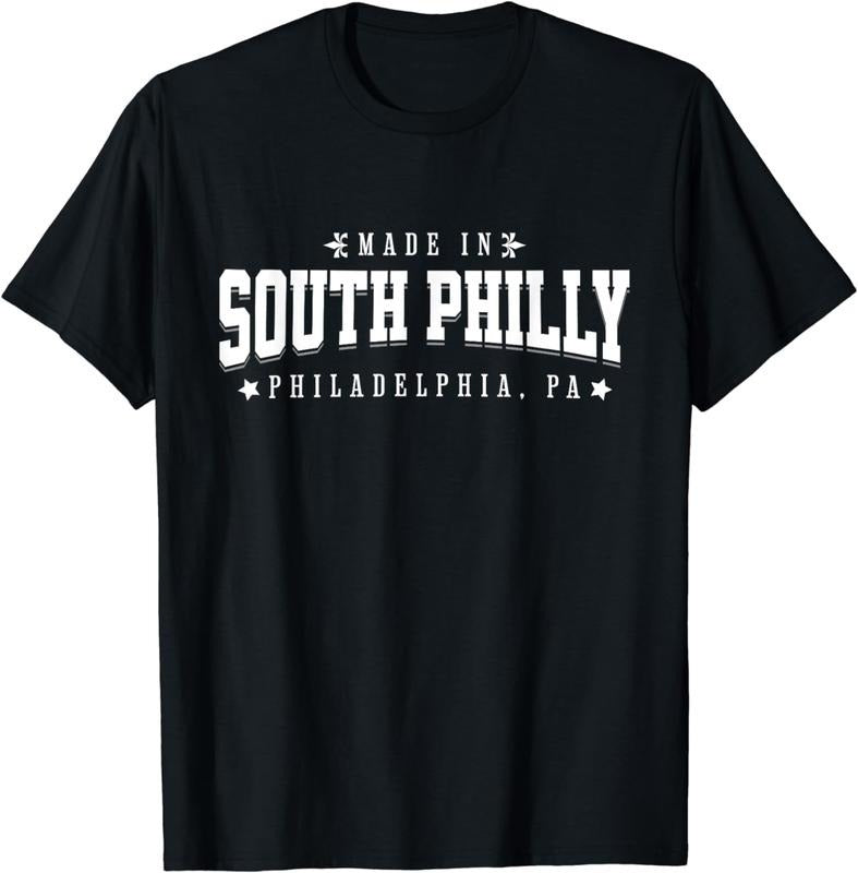 [100% Cotton] Made South Philly Philadelphia PA Philly Neighborhood T-Shirts