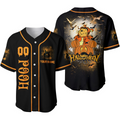 Spooky Personalized Pooh Mouse Ear Head Pumpkin Halloween Baseball Jersey Shirt – Get in the Halloween Spirit! - Bafud