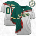 MLB Oakland Athletics Personalized Mix Baseball Jersey Gift for Men Women - Bafud