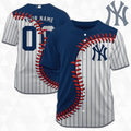 MLB New York Yankees Personalized Mix Baseball Jersey Gift for Men Women - Bafud