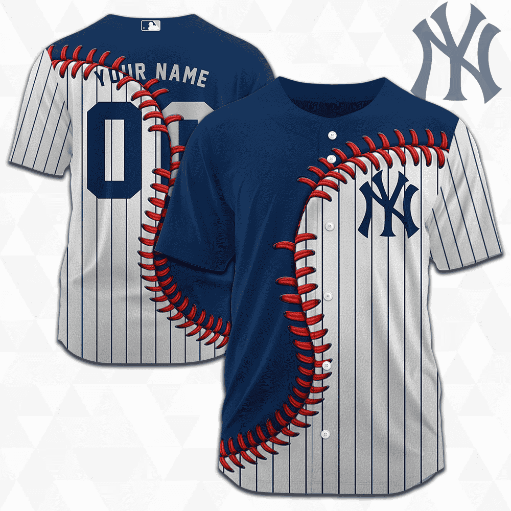 MLB New York Yankees Personalized Mix Baseball Jersey Gift for Men Women - Bafud
