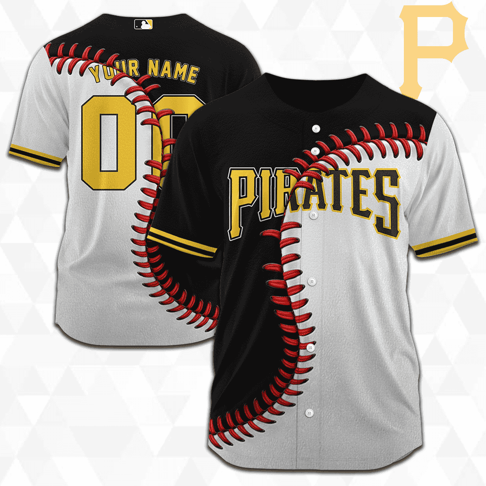 MLB Pittsburgh Pirates Personalized Mix Baseball Jersey Gift for Men Women - Bafud