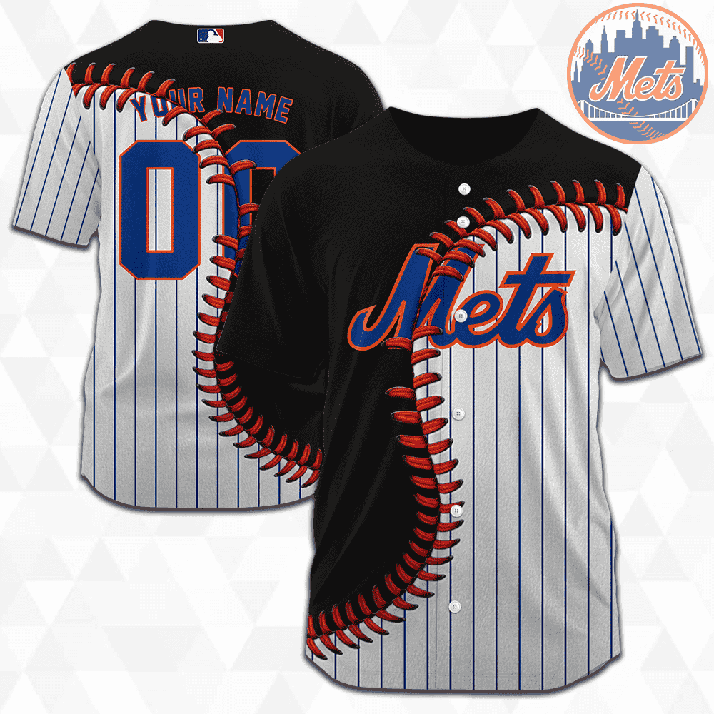 MLB New York Mets Personalized Mix Baseball Jersey Gift for Men Women - Bafud