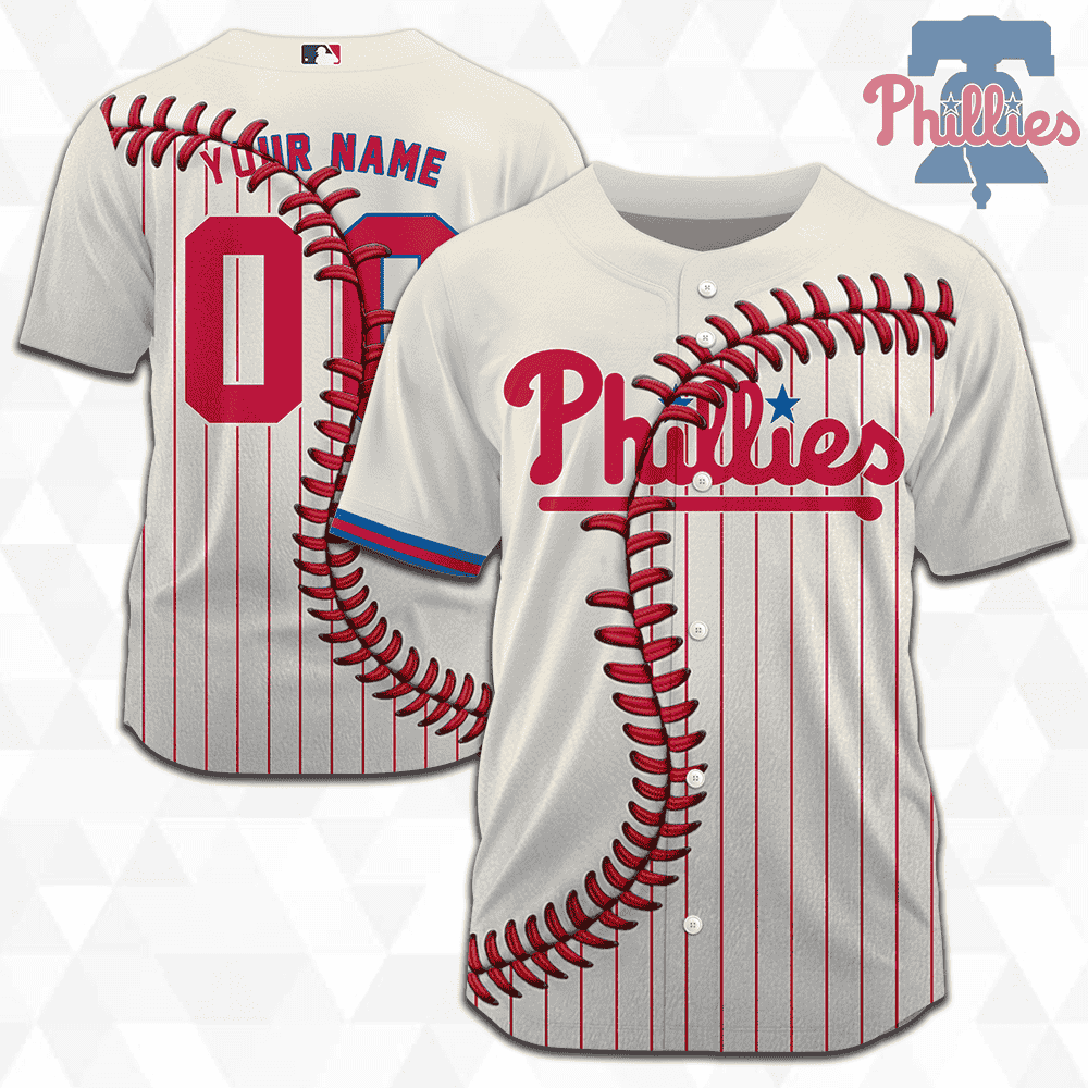 MLB Philadelphia Phillies Personalized Mix Baseball Jersey Gift for Men Women - Bafud
