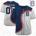 MLB Detroit Tigers Personalized Mix Baseball Jersey Gift for Men Women - Bafud