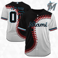 MLB Miami Marlins Personalized Mix Baseball Jersey Gift for Men Women - Bafud