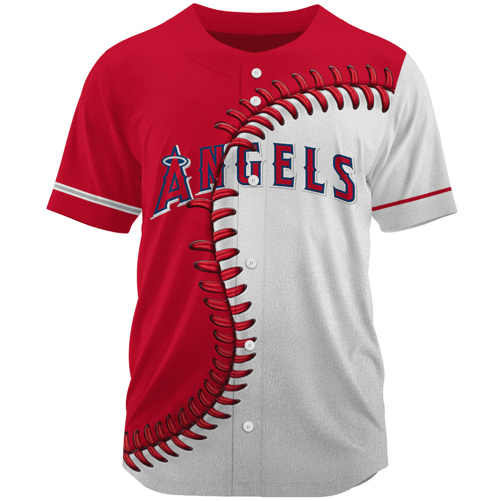 MLB Los Angeles Angels Personalized Mix Baseball Jersey Gift for Men Women - Bafud