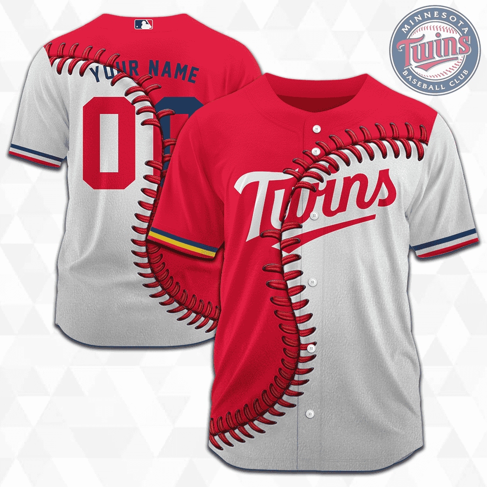 MLB Minnesota Twins Personalized Mix Baseball Jersey Gift for Men Women - Bafud