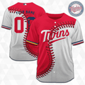 MLB Minnesota Twins Personalized Mix Baseball Jersey Gift for Men Women - Bafud