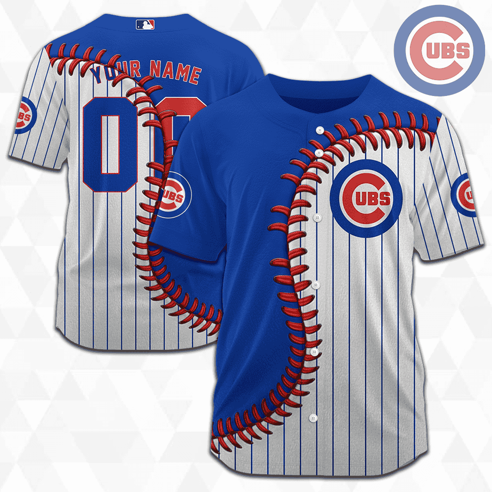 MLB Chicago Cubs Personalized Mix Baseball Jersey Gift for Men Women - Bafud