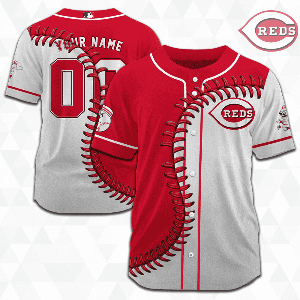 MLB Cincinnati Reds Personalized Mix Baseball Jersey Gift for Men Women - Bafud