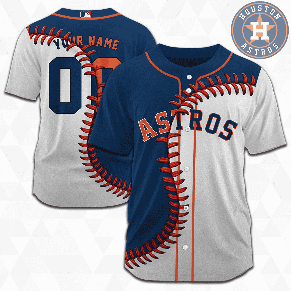 MLB Houston Astros Personalized Mix Baseball Jersey Gift for Men Women - Bafud