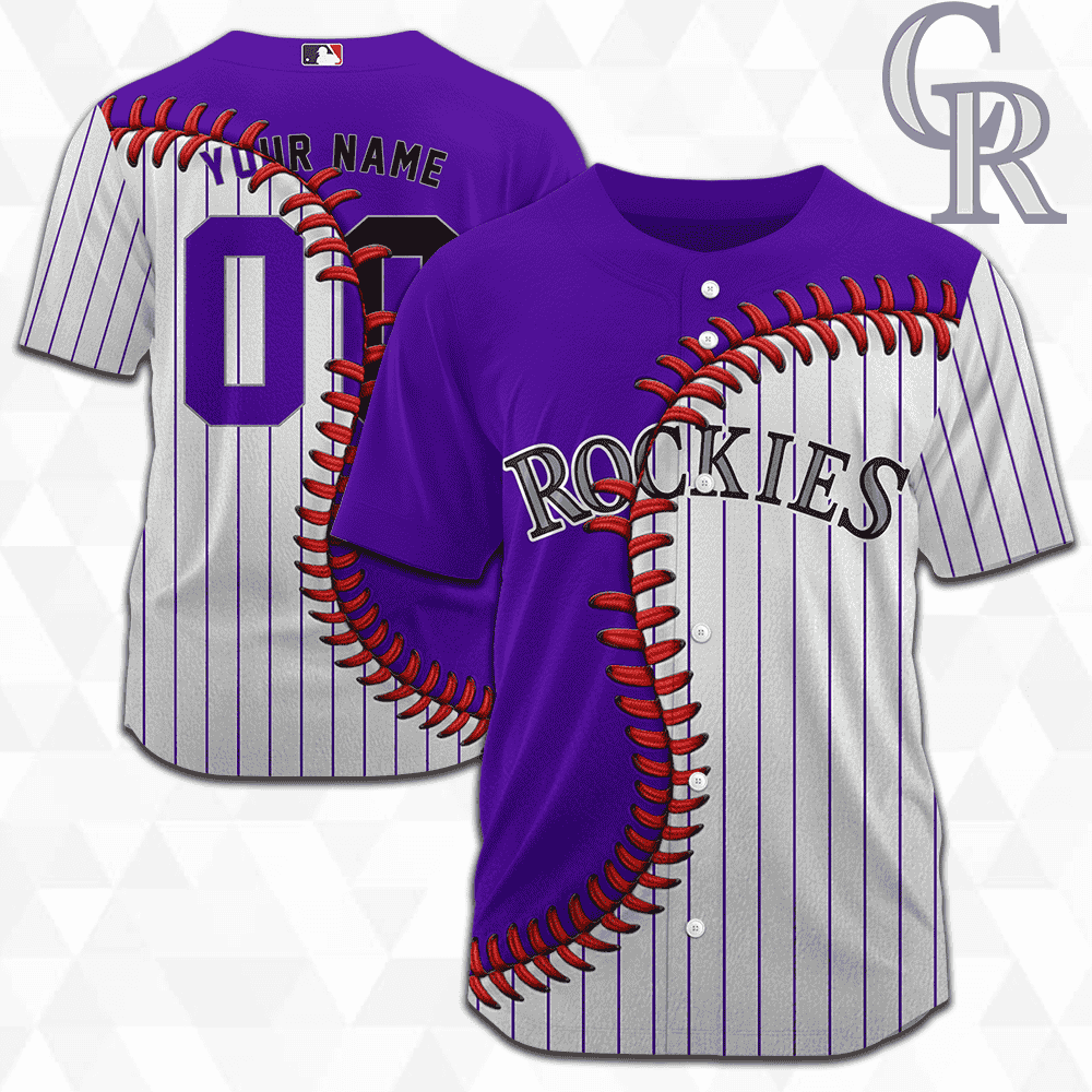 MLB Colorado Rockies Personalized Mix Baseball Jersey Gift for Men Women - Bafud