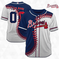 MLB Atlanta Braves Personalized Mix Baseball Jersey Gift for Men Women - Bafud
