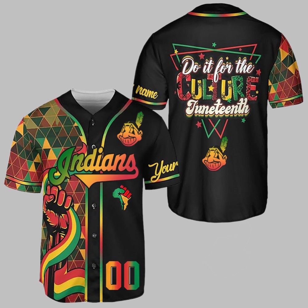 2025 Cleveland Indians Juneteenth Day Jersey - Grishko.com