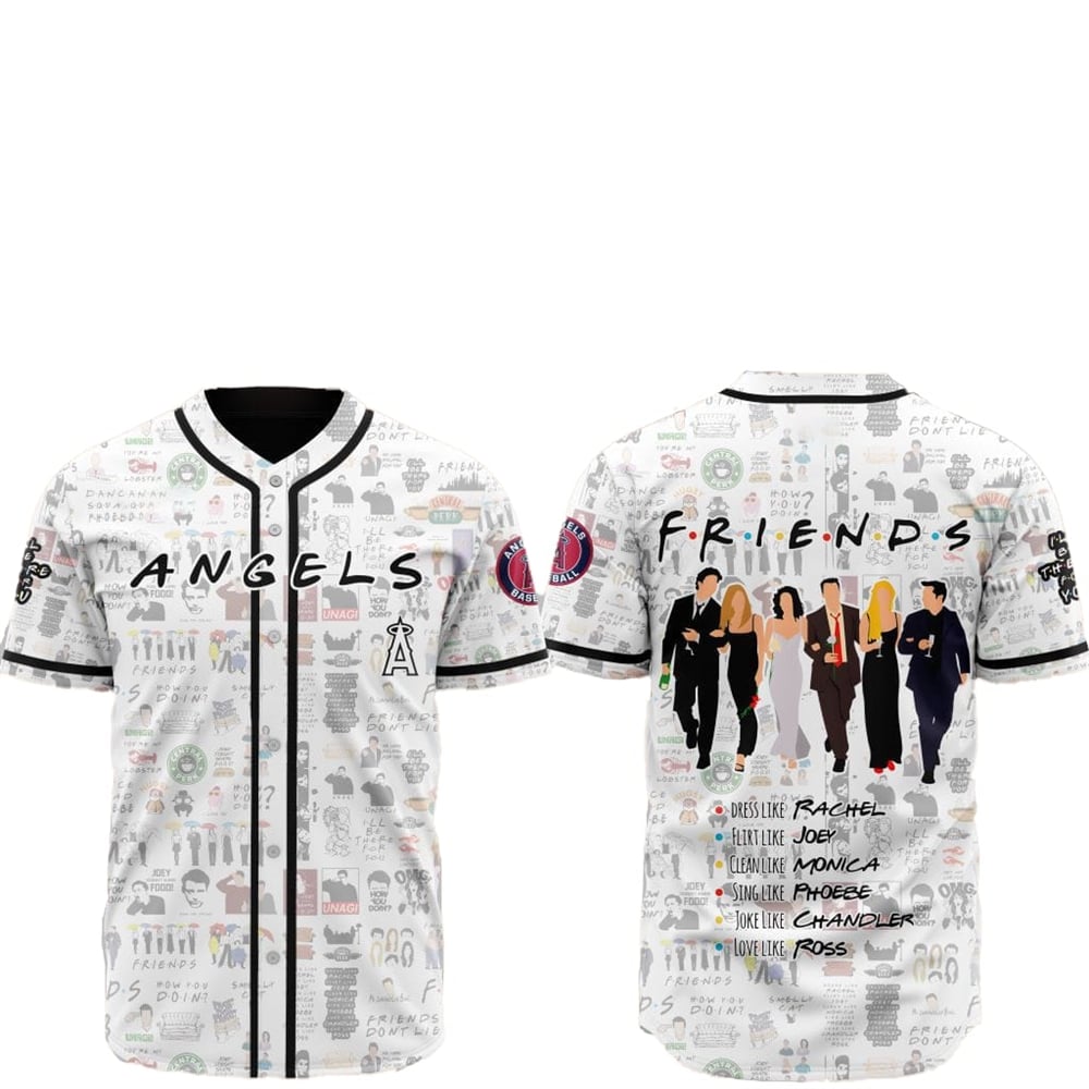 2025 Los Angeles Angels Friends Baseball Jersey - Grishko.com
