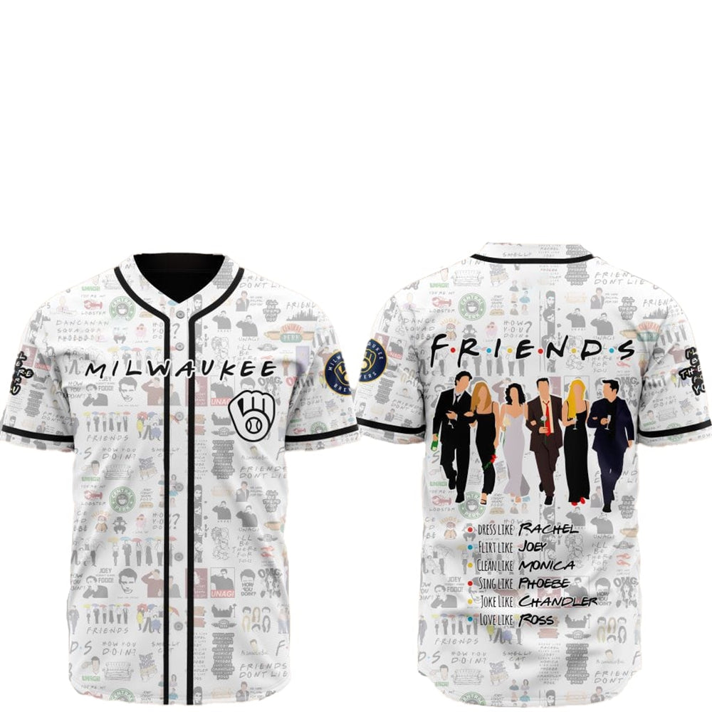 2025 Milwaukee Brewers Friends Baseball Jersey - Grishko.com
