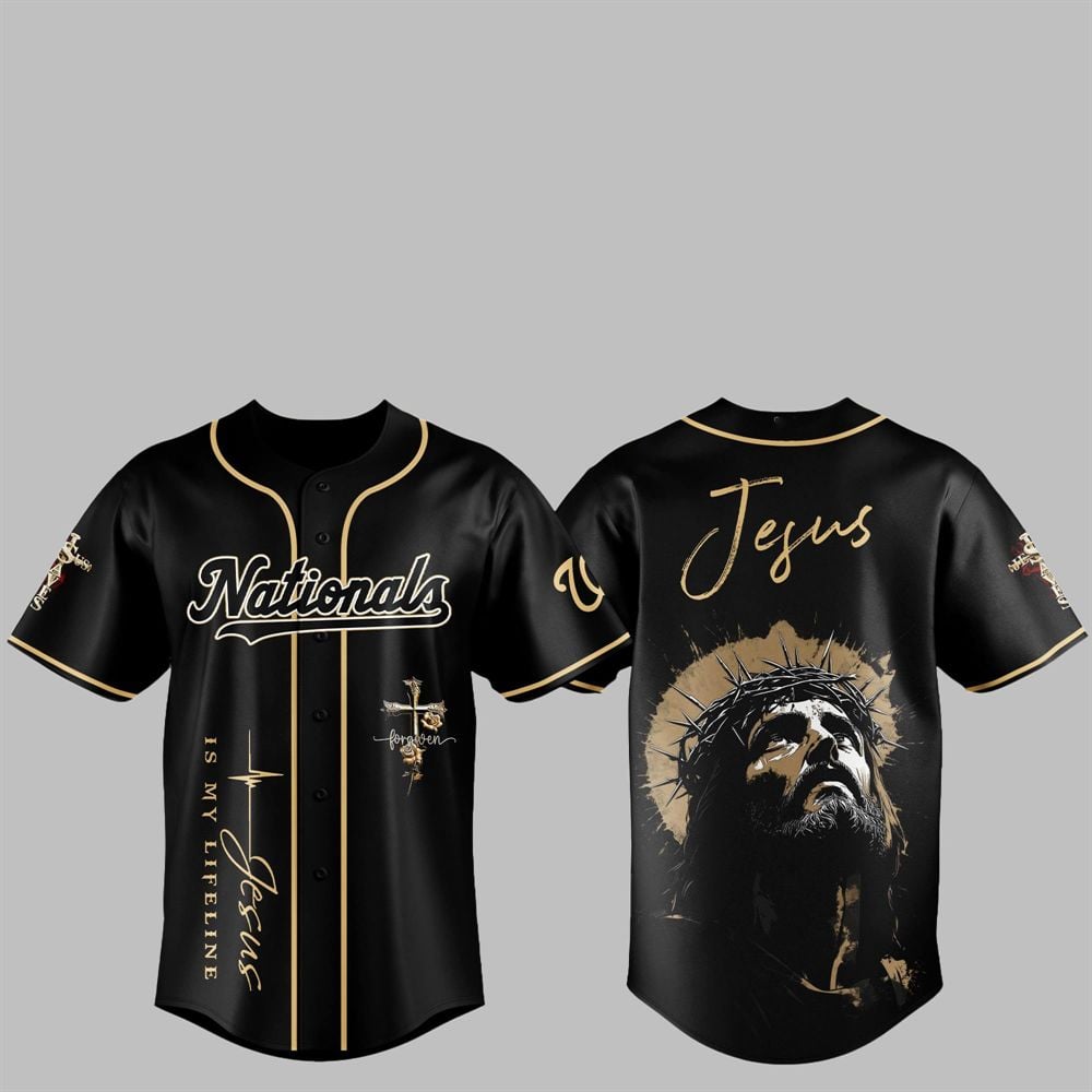 2025 Nationals Jesus Baseball Jersey - Grishko.com