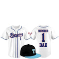2025 Texas Rangers Father Day Number 1 Dad Baseball Jersey - Grishko.com