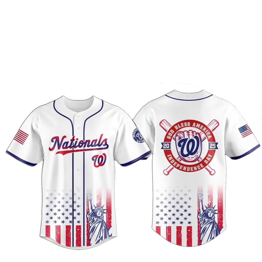 2025 Washington Nationals 4th Of July Independence Day Jersey - Grishko.com